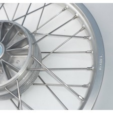 KOLO CELÉ - BUBNOVÉ  - 1,60-18&QUOT;  S DRÁŽKOU NA POKLICI - HLINÍKOVÝ RÁFEK - (NEREZOVÝ VÝPLET)